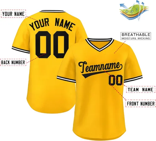 Miniatura 2 de KXK - Camiseta de béisbol personalizada con nombre y número cosidos, estilo Hip Hop, con cuello en V, atlética, para hombres, mujeres y jóvenes