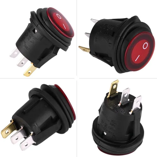 Miniatura 8 de Interruptor basculante de 3 pines, 220 V, 2 unidades, 12 V, 20 A, 3 pines, resistente al agua, interruptor basculante de 220 V, para automóvil