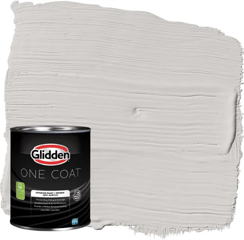 Miniatura 62 de Glidden Pintura Interior + Imprimación: Gris/Plata Antigua, Una Capa, Satinado, 1 Galón