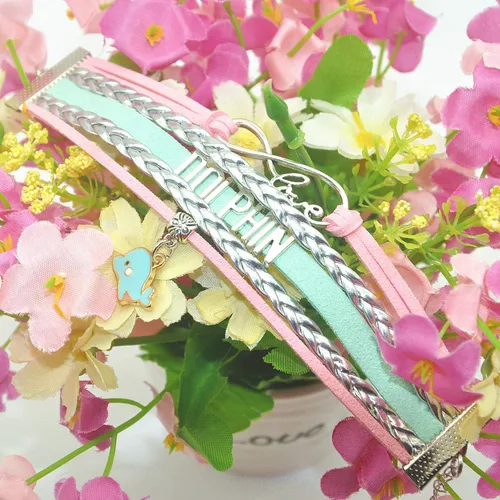 Miniatura 5 de Pulsera de delfín Infinity Love Cute Dolphin Jewelry Dolphin Regalos para mujeres, niñas, hombres, niños, amantes de delfines regalos