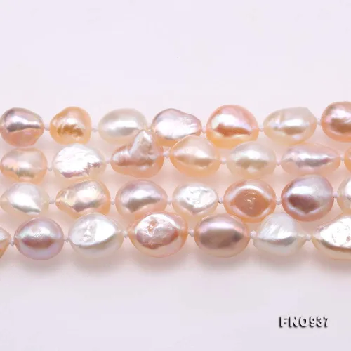 Miniatura 3 de JYX Pearl Collar infinito de 0.315-0.354 in multicolor barroco perla collar largo suéter collar 64", Perla, Perla