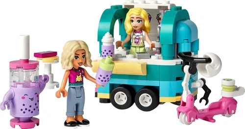 Miniatura 5 de LEGO Friends Tienda Móvil de Té de Burbujas Juego de Construcción de Juguetes 41733, Divertido Juego de Simulación Conjunto de Vehículo de Juguete