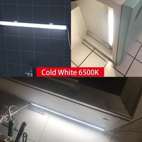 Miniatura 4 de Iluminación LED para debajo del gabinete, barra de tira de luz LED de 12 pulgadas, luz LED USB blanca cálida de 3000 K, pequeña iluminación LED