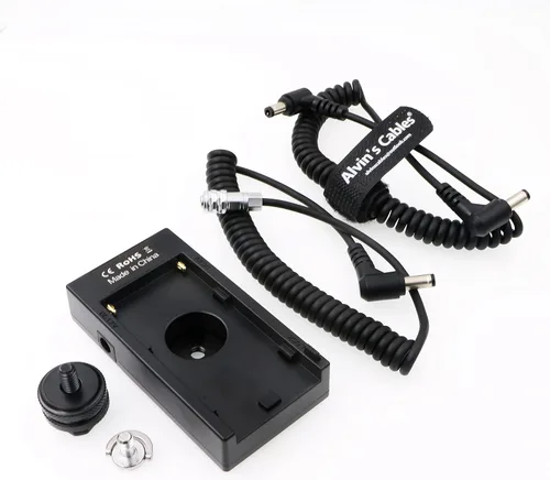 Miniatura 6 de Alvin's Cables Cable de alimentación para BMPCC Blackmagic Cinema Camera 4K BMPCC Fuente de alimentación Adaptador de placa de montaje para batería