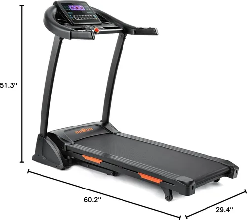 Miniatura 8 de THERUN Incline Treadmill, Treadmills for Running and Walking, 300 lbs Weight Capacity Folding Treadmill with 0-15% Auto Incline, Wide Belt, 3.5 HP