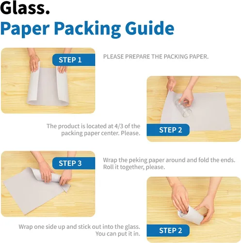 Miniatura 4 de HANA PAPER Hojas de papel de embalaje de tamaño grande de 30.5 x 17 pulgadas (250 hojas, 9.5 libras) para mudanza, un grado de papel de periódico