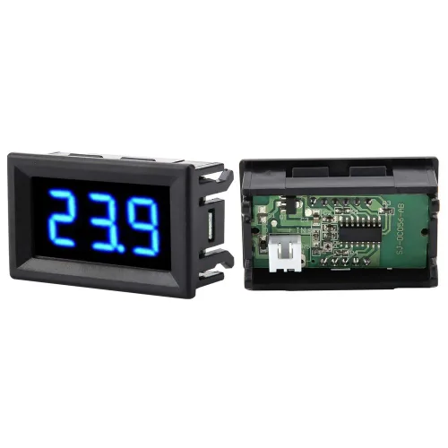 Miniatura 7 de Voltímetro de 0.56 pulgadas de dos cables DC 2.5-30 V pantalla LED digital medidor de voltímetro digital para batería de 12 V 24 V coche