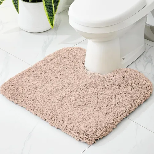 Miniatura 34 de Disolla Alfombras pequeñas para baño 17x24 antideslizante, alfombra de baño blanca esponjosa para el suelo del baño, lavable a máquina, alfombra