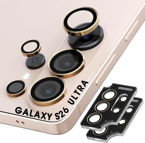 Miniatura 14 de Orzero Protector de lente de cámara compatible con Samsung Galaxy S25, bandeja de instalación de un solo paso, cubierta de vidrio con anillo
