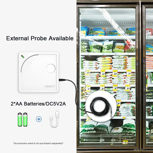 Miniatura 5 de Sensor ambiental WiFi WS1: temperatura, humedad, monitoreo de luz Sonda externa Alertas, informes de programación y uso compartido