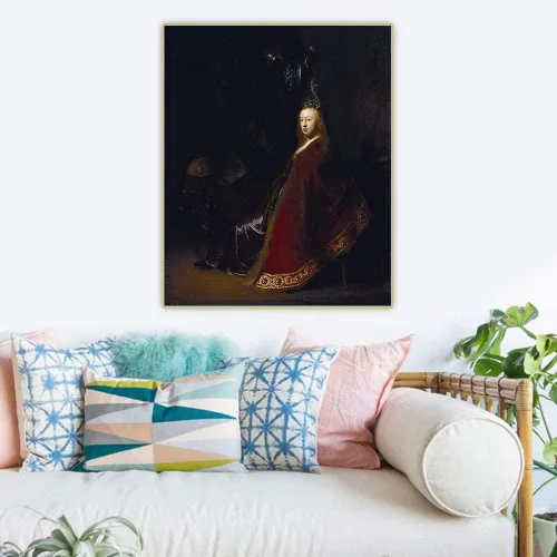 Miniatura 28 de Rembrandt - Kit de pintura de diamantes para adultos, 5D con taladro redondo completo, kit de pintura de diamantes para decoración del hogar