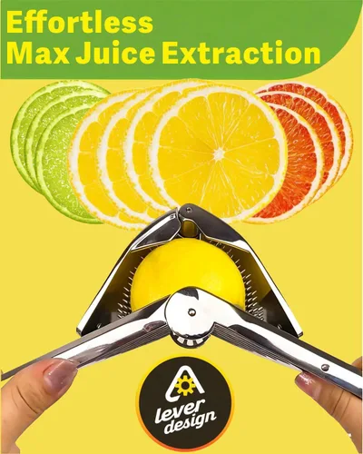 Miniatura 4 de Exprimidor de limón de 2 piezas, exprimidor de limón de acero inoxidable, exprimidor de mano plegable, exprimidor manual de cítricos, limones