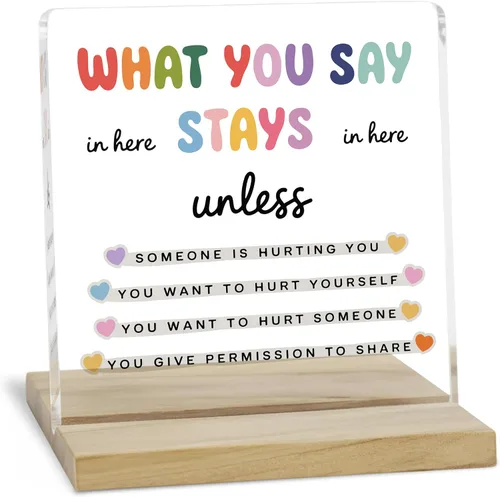 Miniatura 10 de Regalos de aliento para mujeres, señal decorativa, placa acrílica "You Are Amazing", señal "You Are Loved" de JAXXERO