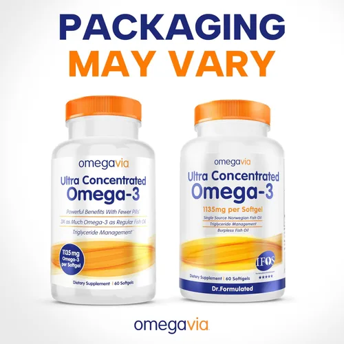 Miniatura 10 de Aceite de Pescado Omegavia pharma-grade, inodoro/sin eructos. 0.03 onzas Omega-3, Alta Omega-3 por píldora., 60
