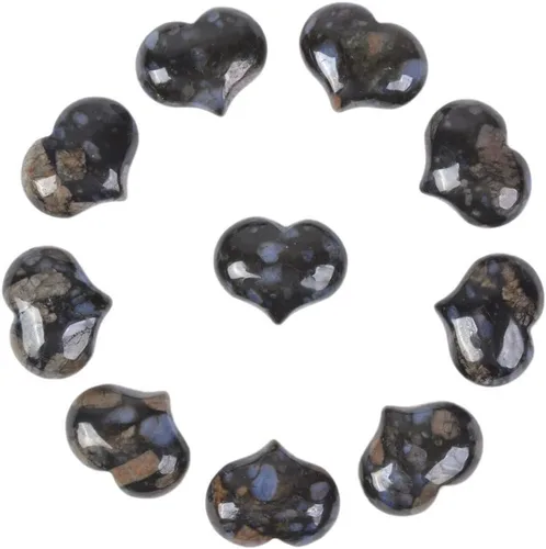 Miniatura 7 de Justinstones Caja de regalo de piedra preciosa natural de amatista curativa de 1 pulgada, mini bolsillo de corazón hinchado, caja de regalo