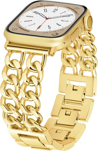 Correas de metal para reloj para mujeres compatibles con Apple Watch para mujeres y hombres de 40 mm, 38 mm, 41 mm, 42 mm, 44 mm, 45 mm, 46 mm,
