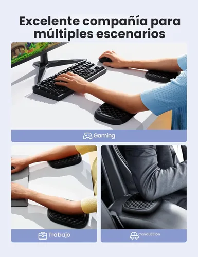 Miniatura 5 de 【Mejorado más grande y más grueso】Vaydeer - Reposamuñecas de escritorio de espuma viscoelástica, soporte ergonómico para cojín de mouse, alivio