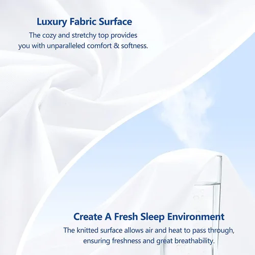 Miniatura 4 de WYFKYMXX Sábana de cama impermeable – Sábanas planas de percal de algodón transpirable ideal para hoteles y hospitales, sábana protectora de colchón