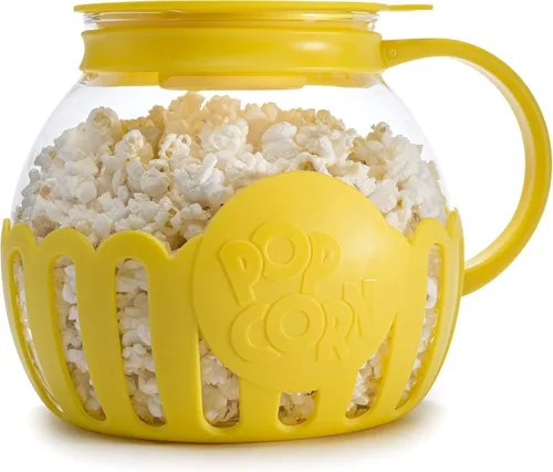 Miniatura 28 de Ecolution - Palomitero MicroPop patentado para microondas, con vidrio seguro para temperatura, tapa 3 en 1 mide granos y derrite mantequilla, hecho