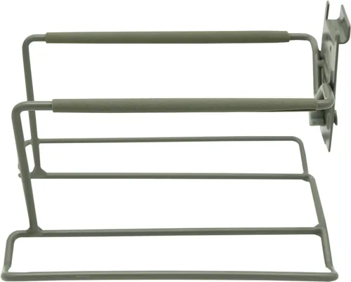 Miniatura 4 de Aolamegs Soporte para raqueta de tenis de metal para montaje en pared, de acero resistente, soporte de almacenamiento para raqueta de bádminton