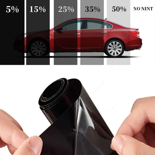 Miniatura 2 de 15% 20 pulgadas x 10 pies DIY película adhesiva profesional para ventana de tinte sin cortar rollo de película de envoltura automotriz calcomanías
