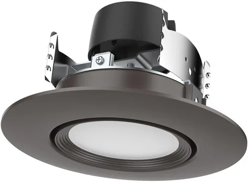 Miniatura 4 de Satco LED Retrofit cardán Downlight, CCT seleccionable 2700K/3000K/3500K/4000K/5000K, 4 pulgadas, acabado de níquel cepillado