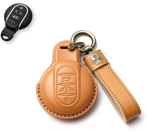 Miniatura 15 de SANRILY Funda para llavero para Mini Cooper sin llave, Negro