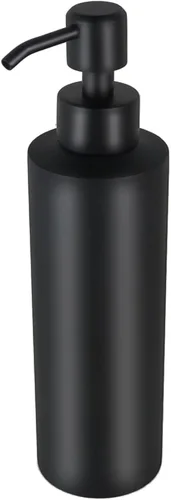 Miniatura 2 de Dispensador de jabón para encimera, color negro mate, dispensador de loción de 11.8 onzas con bomba, dispensador de jabón de mano de acero