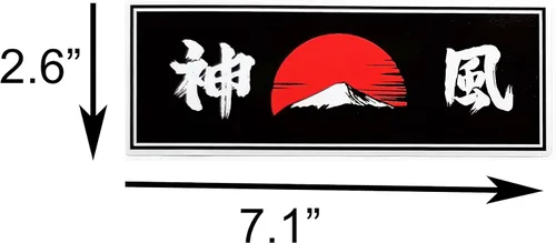 Miniatura 2 de 6 calcomanías divertidas JDM de vinilo japonés, calcomanías de vinilo japonés para automóvil, calcomanías para ventana, calcomanías de Samurai