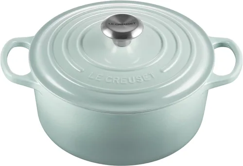 Miniatura 22 de Le Creuset Horno holandés redondo de hierro fundido esmaltado, 4.5 cuartos de galón, Marsella Marseille