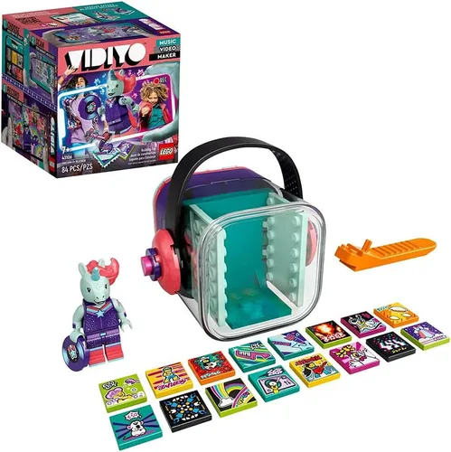 Miniatura 3 de LEGO VIDIYO Unicorn DJ Beatbox 43106 Kit de construcción con minifigura; a los niños creativos les encantará producir videos musicales llenos