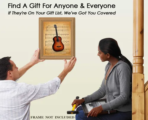 Miniatura 7 de Póster de guitarra vintage Canon: impresiones artísticas estéticas de pared para baño, hogar, cueva de hombre, dormitorio, oficina y bar, idea