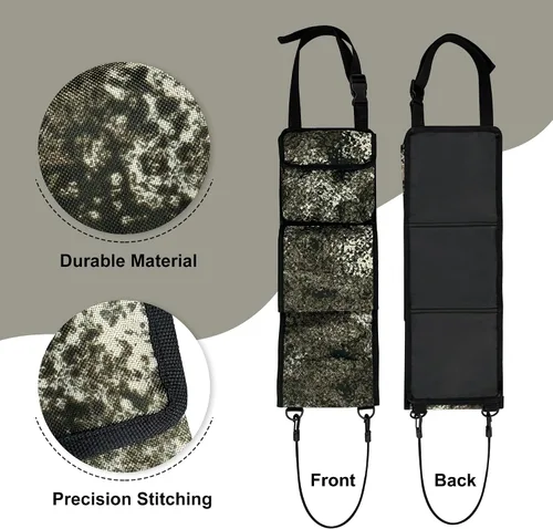Miniatura 3 de mydays - Soporte organizador de pistolas para parte trasera de asiento frontal de vehículo; para rifles de caza / escopetas (color camuflaje)