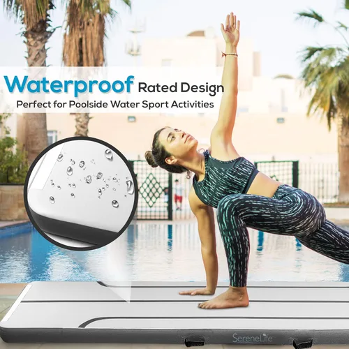 Miniatura 4 de SereneLife Colchoneta inflable para gimnasia