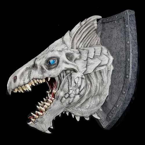 Miniatura 2 de WizKids D&D Réplicas de los Realms: Placa de Trofeo Dragón Blanco Calabozos y Dragones