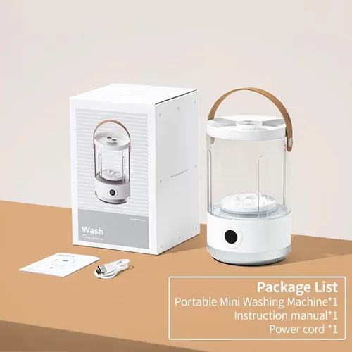Miniatura 8 de Asa Vea Lavadora Portátil Mini – Lavadora Compacta Pequeña para Ropa Interior, Calcetines, Ropa de Bebé – Lavadora de Viaje Recargable con Modos