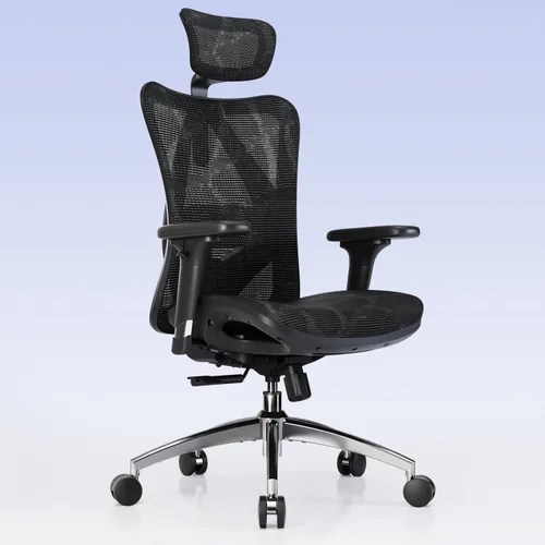 Miniatura 11 de Sihoo - Silla de oficina ergonómica, silla de escritorio con respaldo alto, reposacabezas ajustable con reposabrazos 2D, soporte lumbar y ruedas