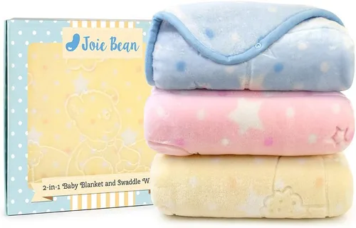 Miniatura 6 de JOIE BEAN Manta de envolver ajustable para bebé, manta para niños pequeños y bebés, saco de dormir 2 en 1, saco de dormir y manta portátil