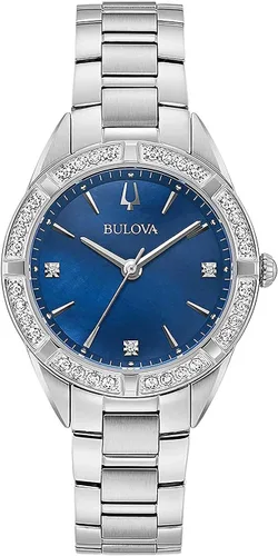 Miniatura 2 de Bulova 96R243 - Reloj de cuarzo para mujer con correa de acero inoxidable, color plateado