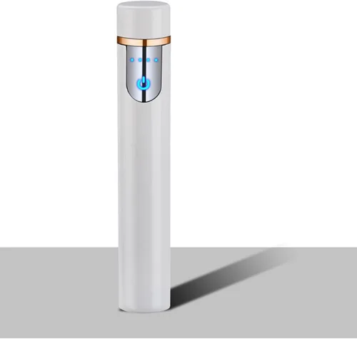 Miniatura 7 de Encendedor electrónico, encendedor recargable por USB, mini tira cilíndrica sin llama, resistente al viento, encendedor eléctrico inteligente