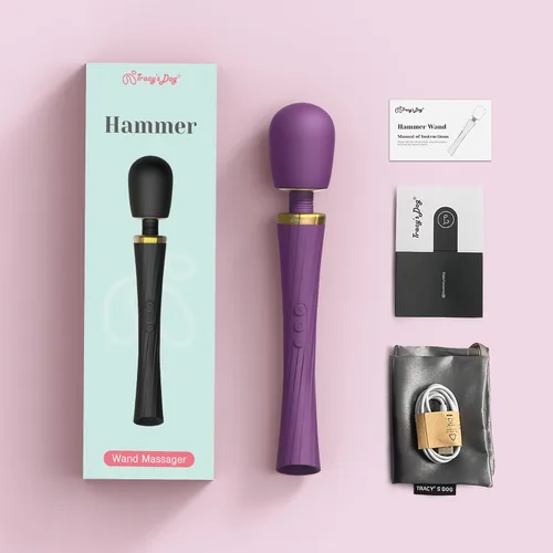 Miniatura 9 de Tracy's Dog Vibrador de varita para mujeres, juguetes sexuales para adultos con 5 modos y 3 velocidades para estimulación del pezón del clítoris