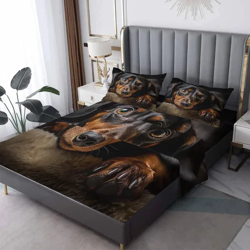 Miniatura 46 de Juego de sábanas tamaño individual: sábanas y fundas de almohada, sábanas y fundas de almohada, microfibra suave y bolsillo profundo y patrón sin