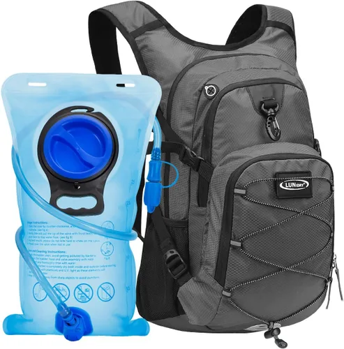 Miniatura 10 de Mochila de hidratación con vejiga de agua de 3 litros, mochila de hidratación aislada para correr, mochila de agua ligera para senderismo, ciclismo