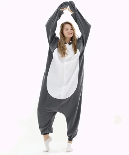 Miniatura 5 de Pijama mameluco de tiburón para mujer, disfraz de tiburón
