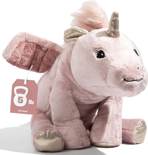 Miniatura 9 de Brease Peluche de Dragón Axolotl Rosa con Peso de 5 libras Sin Fragancia - Juguete de Peluche Suave y Grande para Comodidad, Calma y Relajación