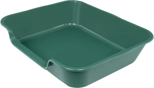 Miniatura 27 de 1 paquete de caja de arena extra grande para gatos (material ABS), corral de arena para gatos mayores de entrada baja para gatos geriátricos