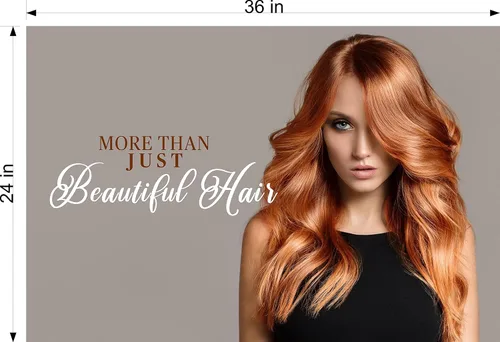 Peluquería 30 Tratamientos de Color Cuidado Belleza Servicios de Corte de Cabello Señal Publicidad Marketing Decoración Horizontal (Papel pintado de
