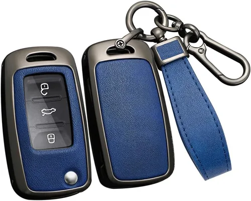 Miniatura 13 de ontto Funda para llavero de automóvil de protección completa, compatible con Volkswagen Jetta Tiguan Passat Polo Beetle Golf GTI/R/MK6 5 Santan