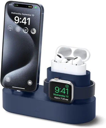 Miniatura 11 de elago Estación de carga 3 en 1 compatible con Apple Watch Series 11/10/9/8/7/6/5/4/3/2/1/SE3/SE2/SE1, Apple AirPods Pro 2/1, AirPods 3/2/1 y todos