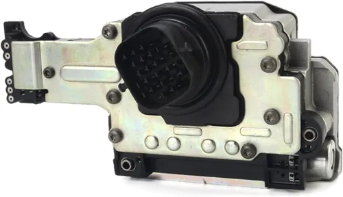 545RFE 45RFE Paquete de bloque de solenoide de cambio de transmisión compatible con Chrysler Aspen Dodge 2500 Jeep Wrangler (enchufe negro)